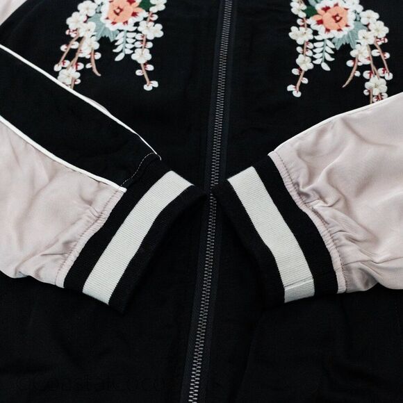 Joie Juanita Floral Embroidered Bomber Pastel Jacket M, TV Celeb Pop Culture - Picture 4 of 11